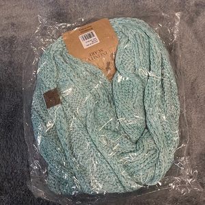 New in bag CC teal infinity scarf